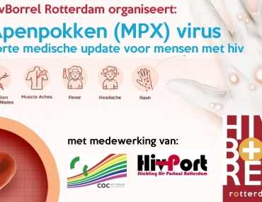 Apenpokken (monkeypox) info avond 29 juli bij Hiv Borrel Rotterdam